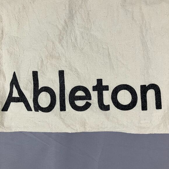 Ableton Logo Tote Bag Beige 12x15 Electronic Music Production - Picture 10 of 14